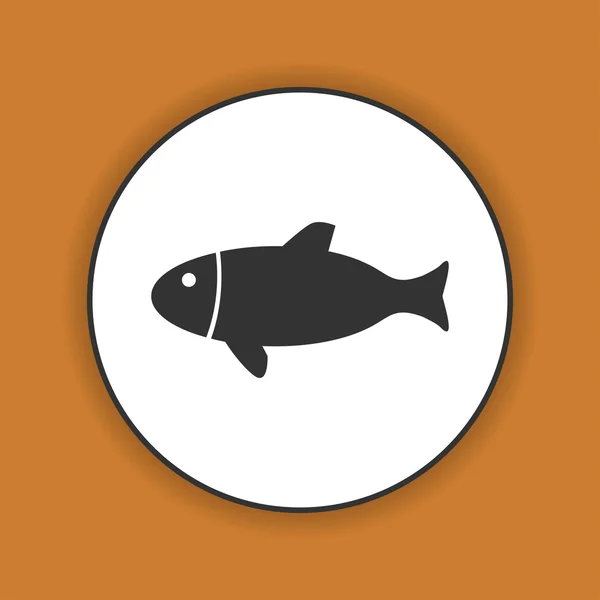 Fisk vektor icon — Stock vektor