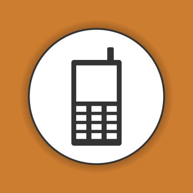 Telefon ikonu. düz tasarım biçimi 