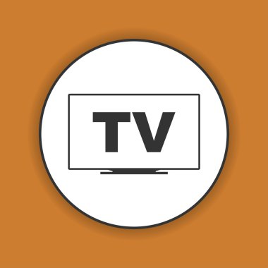 TV simgesi. Düz