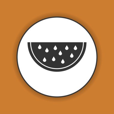 Karpuz dilimi vektör simgesi kesmek.