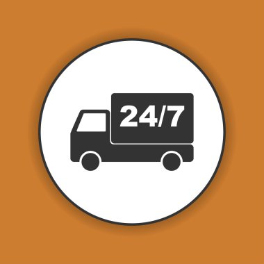 eve teslim, web simgesi.