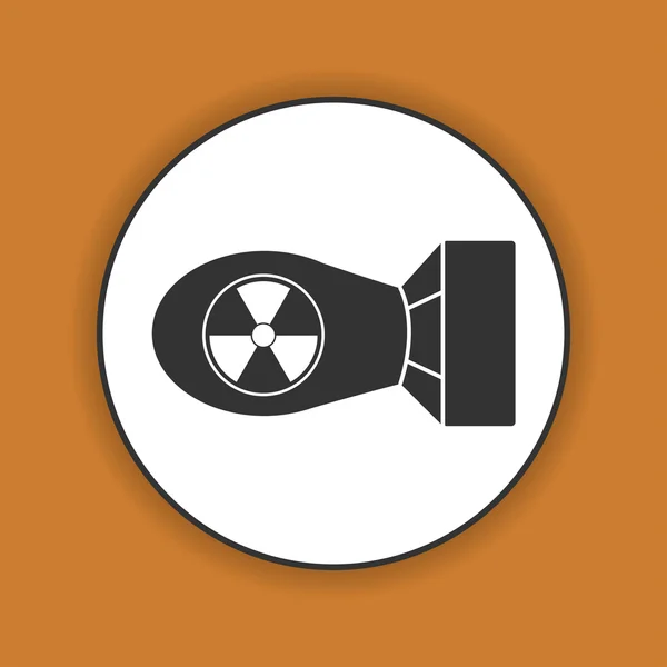 The atomic bomb — Stock Vector