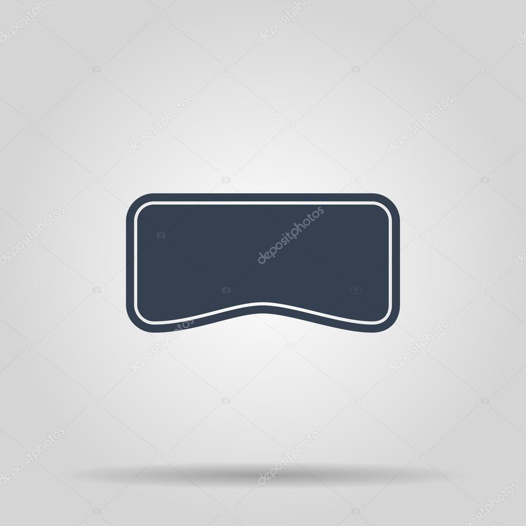 Virtual reality gaming and entertainment headset icon