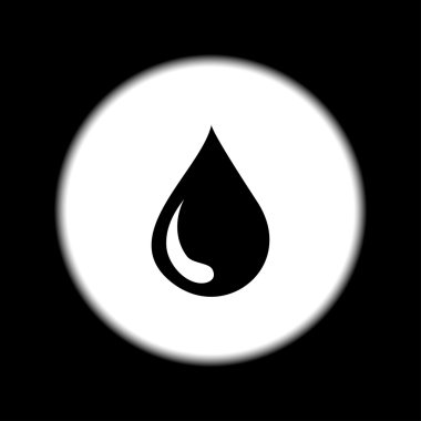 su simgesi, vektör çizim. düz tasarım stili