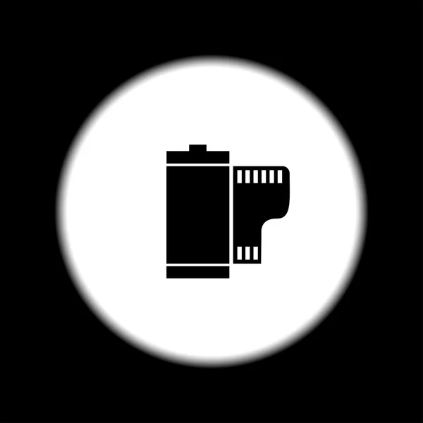 Rouleau de film caméra plat — Image vectorielle