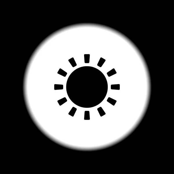 Icono del sol. diseño plano estilo eps 10. — Vector de stock