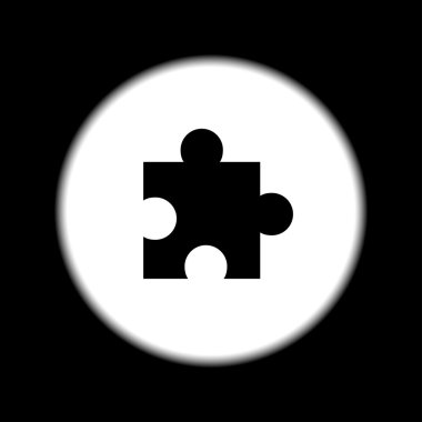puzzle Internet düğme orijinal vektör çizim simgesini