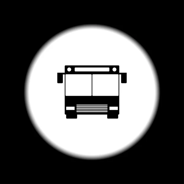 Bus icon. Flat design style. — Stock Vector