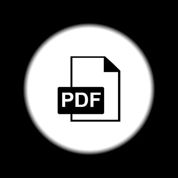PDF-ikonen. Platt designerstil. — Stock vektor