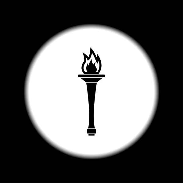 Факел значок - вектор — стоковий вектор