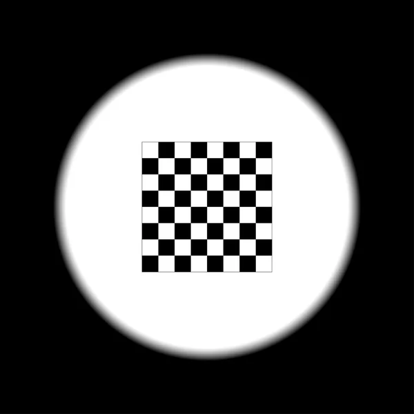 Ξύλινη σκακιέρα. επίπεδη θέα από την κορυφή — Διανυσματικό Αρχείο