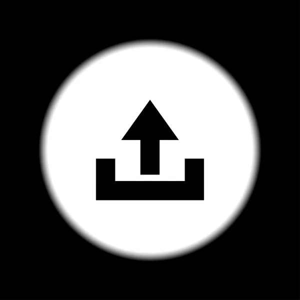 Icon hochladen - Vektor — Stockvektor