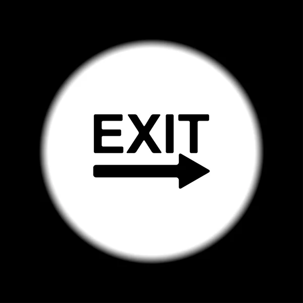 Exit-Symbol - Vektorillustration — Stockvektor