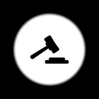 açık artırma web simgesi. vektör tasarımı