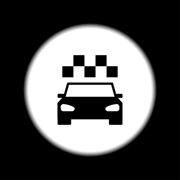 Icono del taxi. Plano — Vector de stock