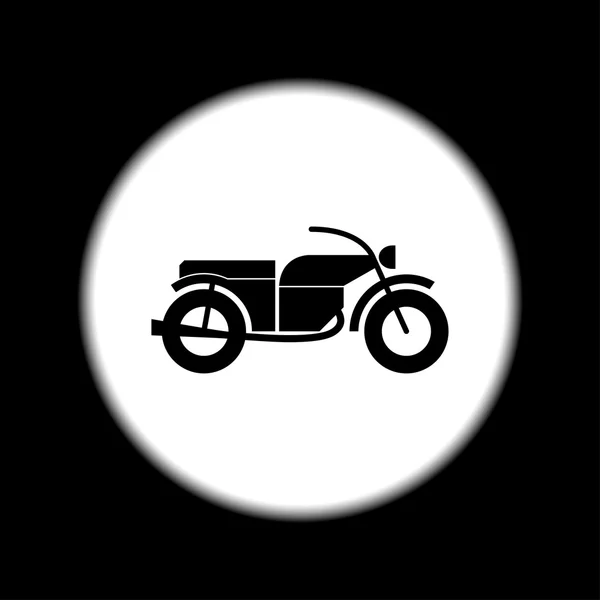 Icône de moto. Style design plat . — Image vectorielle