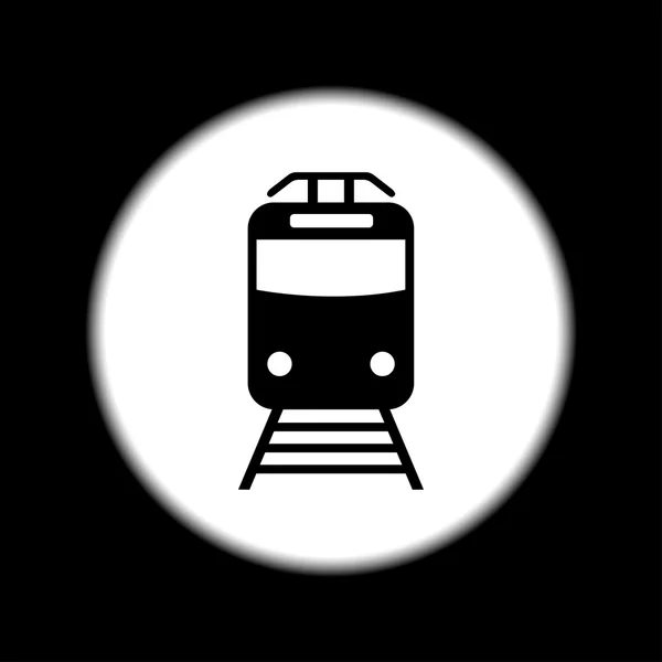 Train icon. Flat design style. — Stock Vector