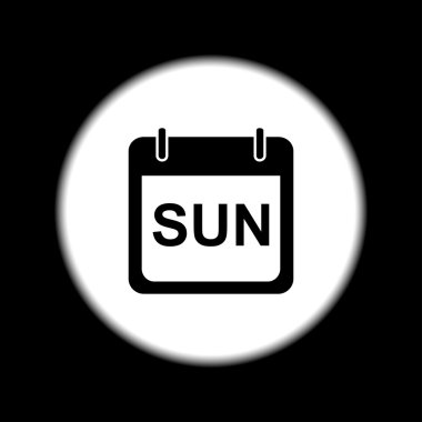 Haftanın günleri. Modern tasarım düz stil ikonu