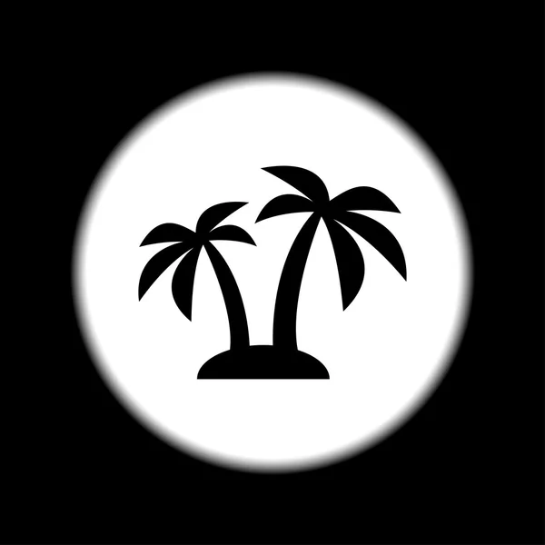 Icono de la palma. Vector Eps 10 — Archivo Imágenes Vectoriales