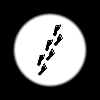 Ayak izleri. Düz 