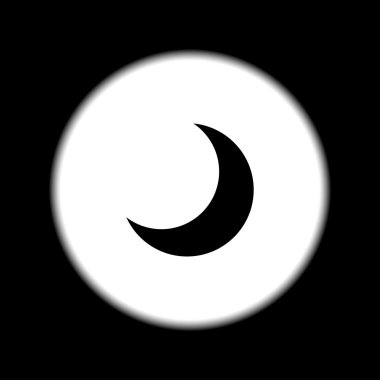 Moon vektör simgesi