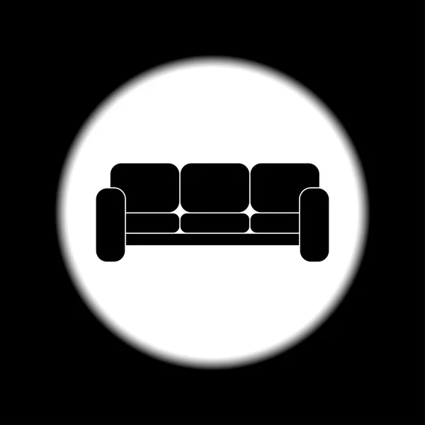 Ікони для диванів. Сучасний дизайн піктограми плоского стилю . — стоковий вектор