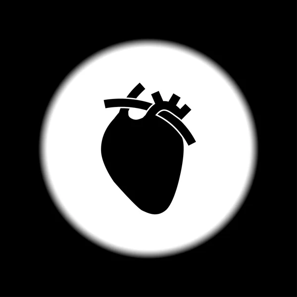 Векторна іконка плоского серця. Епс 10 . — стоковий вектор