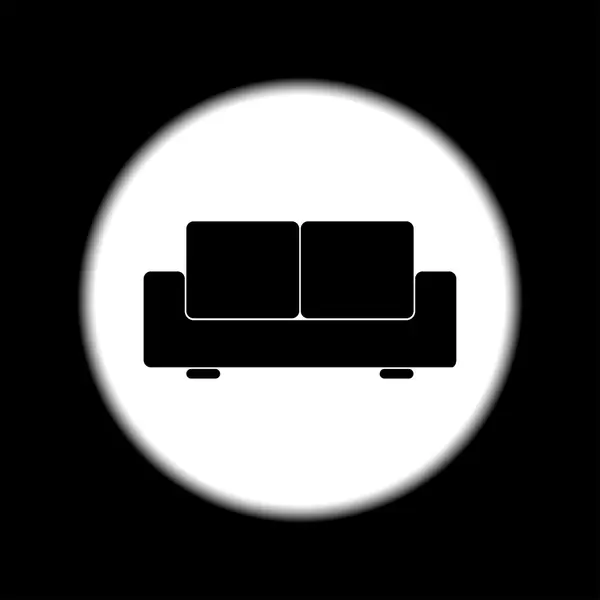 Ícones do sofá. Design moderno ícone de estilo plano . — Vetor de Stock