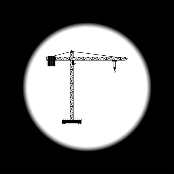 크레인 아이콘입니다. 평면 디자인 스타일 — 스톡 벡터