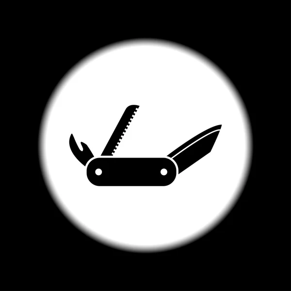 Значок снігового ножа. Плоский — стоковий вектор