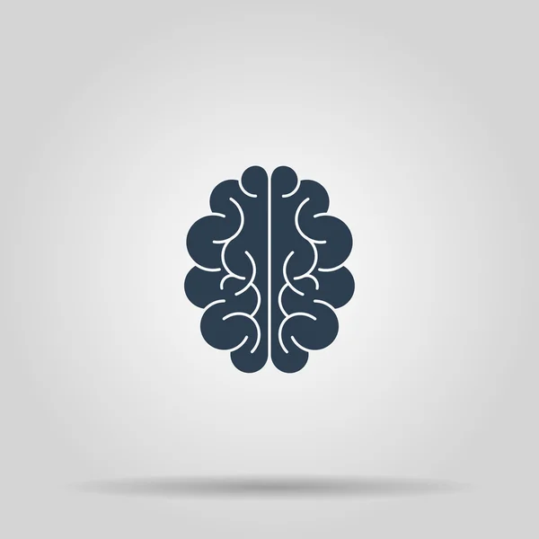 Brain icon. Flat style illustration. — Stock Vector