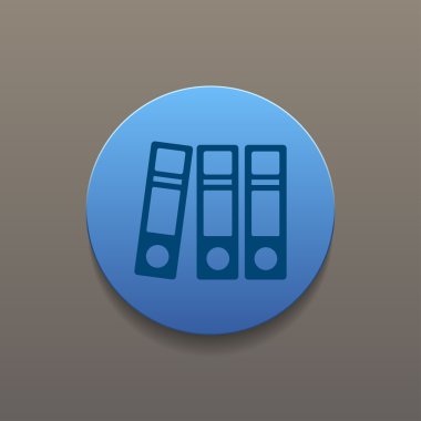 Klasör simgesi. Düz tasarım stili eps 10.