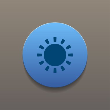 Güneş ikonu. düz dizayn biçimi 10.