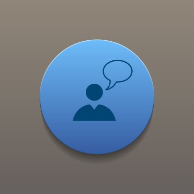 iş adamının düz simgesi