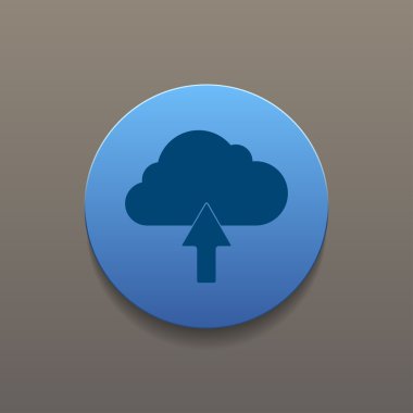 bulut simgesi, vektör illüstrasyonu. 