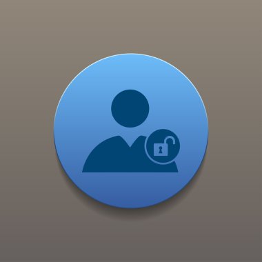 Kullanıcı simgesi, kilit simgesi