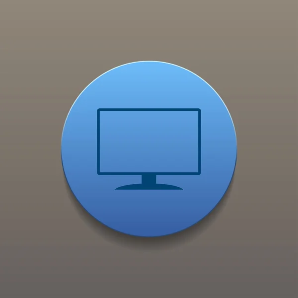 Icono del monitor vectorial — Vector de stock