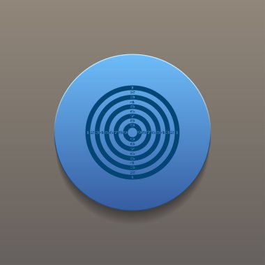 vektör hedef simgesini