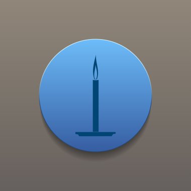 Mum simgesi. düz tasarım biçimi.