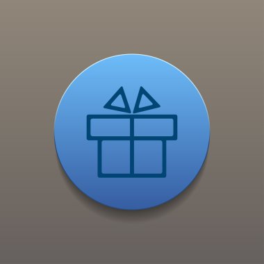 hediye kutusu itson - vektör simgesi