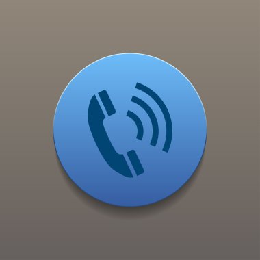 düz bir telefon simgesi