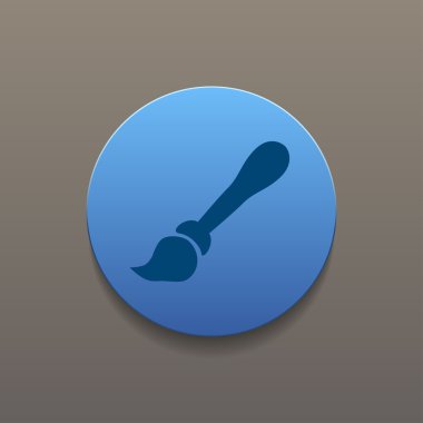 boya fırça simge vektör