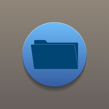 klasör düz web simgesi