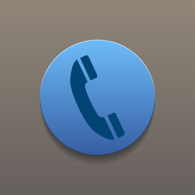 düz bir telefon simgesi