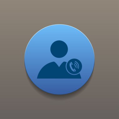 bir telefonun kullanıcı simgesi