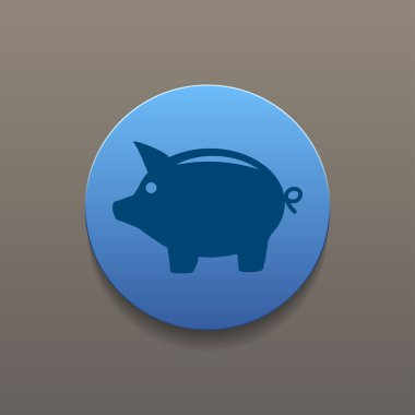 vektör kumbara simgesi