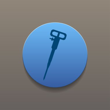 Çekiçleri matkap satırı simgesi Web, mobil ve infographics