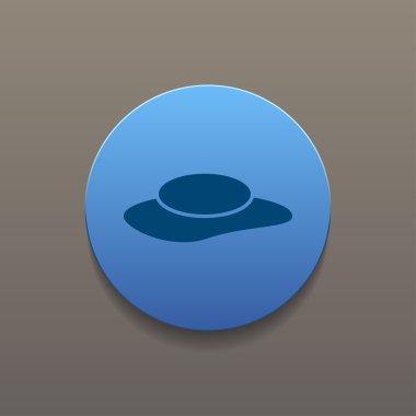 Bayanlar şapkalar, web simgesi. vektör tasarımı