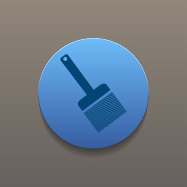 boya fırça simgesini - vektör