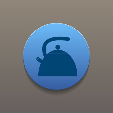 Su ısıtıcısı. Düz tasarım stili.